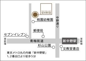 カフェギャラリークリオ地図